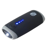 GoBat 4400 - Portable 4400 mAh power bank with built in flashlight (black)